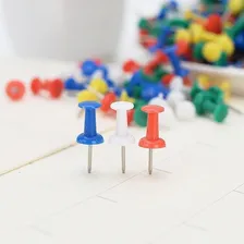 100 Alfinetes Coloridos Mapas Alfinete Tipo Taça Multimapas Foto mini 4