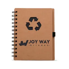 100 Bloco Anotações Eco Reciclado Preto Personalizado 1x Foto  mini 1