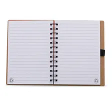 100 Bloco Anotações Eco Reciclado Preto Personalizado 1x Foto mini  3