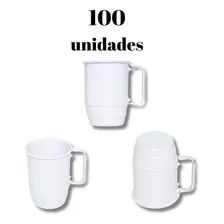 100 Canecas Brancas 500 P/ Chopp Em AlumÃnio Oktoberfest Foto mini 3