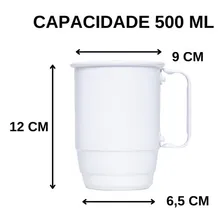 100 Canecas Brancas 500 P/ Chopp Em AlumÃnio Oktoberfest Foto mini 4