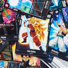 100 Cartas Dragon Ball Z Card Game Fusion World Deck Bandai Foto mini 2