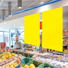 100 Cartaz Amarelo Duplex 63x45cm Supermercado Cartazista Foto mini 3