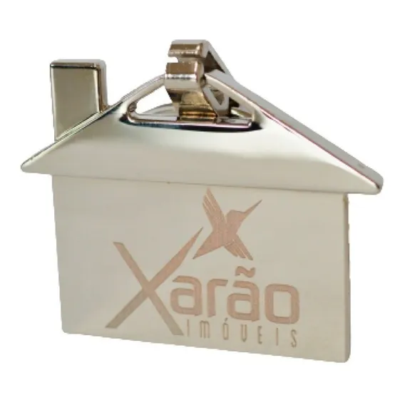 100 Chaveiros Casa Personalizados Com Logo Gravação Laser Foto 1