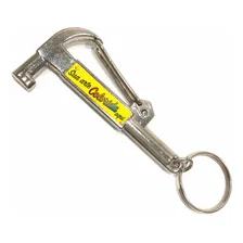 100 Chaveiros Com Abridor Martelo Personalizado Cor Metal Foto  mini 1