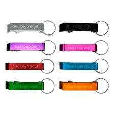 100 Chaveiros Personalizados Abridor Laser Empresa Cor Prata Foto mini 2