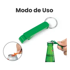 100 Chaveiros Personalizados Abridor Laser Empresa Cor Prata Foto mini 3