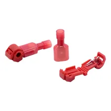 100 Conector Derivação Tipo T Vermelho Até 1,5 Emenda Rápida Foto mini 4