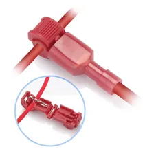 100 Conector Derivação Tipo T Vermelho Até 1,5 Emenda Rápida Foto mini  3