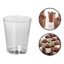 100 Copinho P/doces Acrilico 25ml C/tampa + Mini Colher 100u Foto mini 2