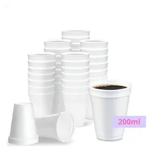 100 Copo Térmico Descartavel Isopor Café Cappunico 200ml Foto  mini 1