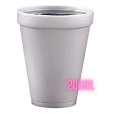 100 Copo Térmico Descartavel Isopor Café Cappunico 200ml Foto mini  2