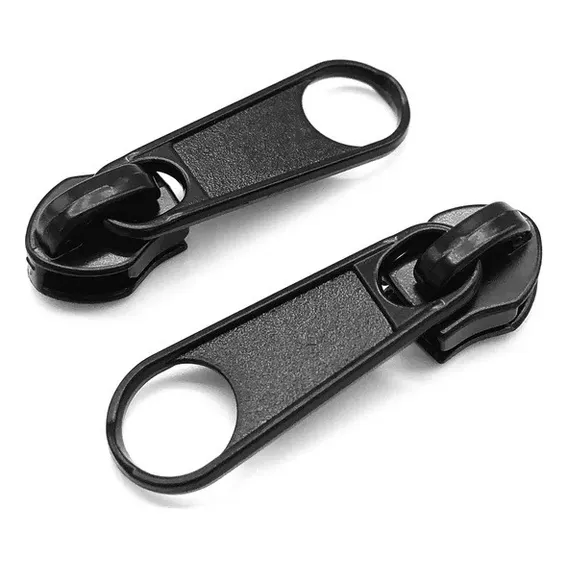 100 Cursor N° 5 Puxador P/ ZĂper Nylon No Metro Cor Preto Foto 1