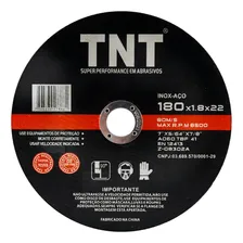 100 Disco De Corte Aço Inox 7 1/8 X 1/16 X 7/8 Tnt Black Foto  mini 1