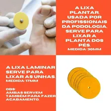 100 Discos Lixa Laminar Alcar Gr 220 Para Podologia Foto mini 4