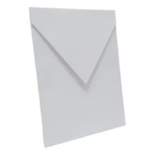 100 Envelope 240g Bico Vertical Convite Branco Liso 16x22cm Foto mini 1
