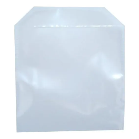 100 Envelopes De Plástico Transparente Liso Saquinho Para Embalar MĂdia Cd/dvd Saco Com Aba E Sem Cola 12,5x12,5cm Foto 1