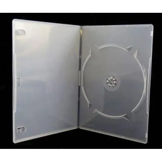 100 Estojos Capas Caixa Box Slim Dvd Amaray Transparente 7mm Foto 1