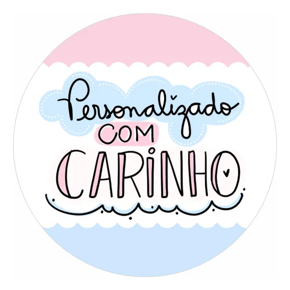 100 Etiquetas Adesivas Redonda 4x4cm Frases Prontas Foto 1