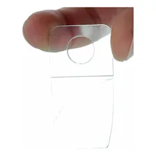 100 Fita Clip Strip Expositor + 1000 Hang Tabs Adesivo Pdv Foto mini 4