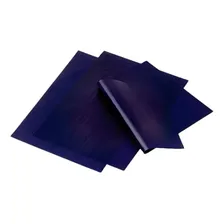 100 Folhas Papel Carbono 21x31cm Escritório Papel Azul A4 Foto  mini 1
