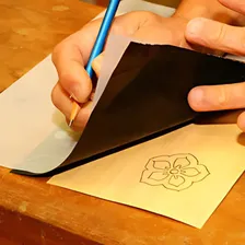 100 Folhas Papel Carbono 21x31cm Escritório Papel Azul A4 Foto mini  2