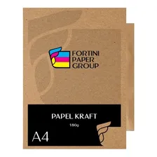100 Folhas Papel Kraft 180g A4 Natural Alta Qualidade Cor Kraft Natural Foto mini 4