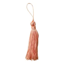 100 Franja Pingente Tassel Seda 8cm- Escolha A Cor Cor Salmão Foto mini 2