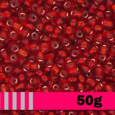 100 Gr Miçanga Cristal Vermelha Clara 6/0 4mm Guia Comprimento 4 Mm Cor Vermelho Foto mini 4