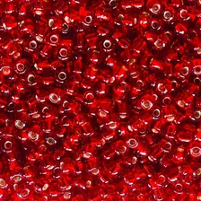 100 Gr Miçanga Cristal Vermelha Clara 6/0 4mm Guia Comprimento 4 Mm Cor Vermelho Foto mini  3