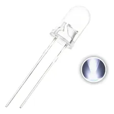 100 - Led Branco Alto Brilho 5mm Transparente 18000mcd Foto  mini 1