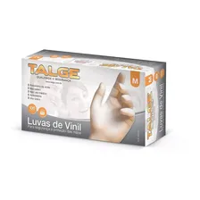 100 Luva Vinil Tamanho M Sem P贸 - Marca Talge (1pct) Foto mini 2