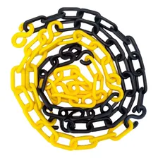 100 Metros Corrente Zebrada Elo Pequeno Sinalização Cor Preto Amarelo Uai Comprei Foto mini 1