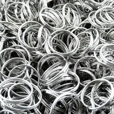 100 Mini Argolas Para Chaveiro - 10mm - Menor Preço! Foto  mini 1