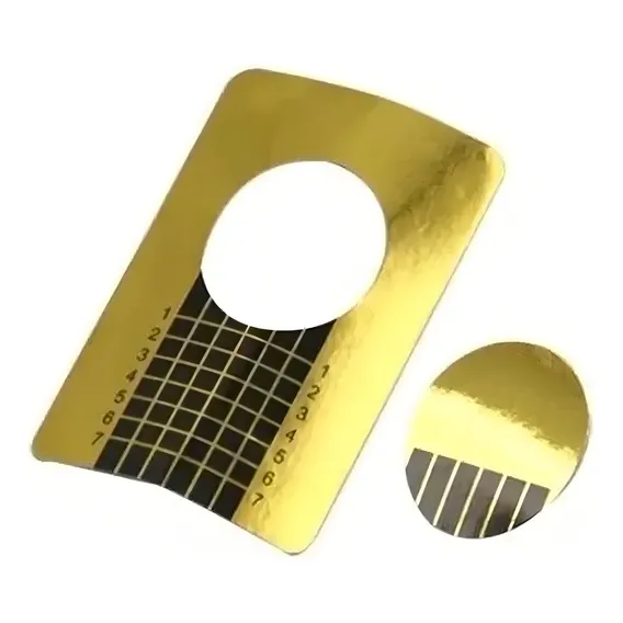 100 Moldes Adesivos Papel Unhas Gel Porcelana Prof Foto 1