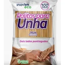 100 Palitos Para Unhas Manicure Bambu Dois Lados Pontiagudos Foto mini  3