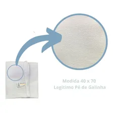 100 Pano De Prato Alvejado Branco Pé Galinha Grande Grosso Foto mini 4