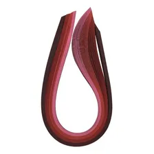 100 Papel Para Quilling - Tons Vermelho Foto  mini 1