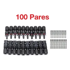100 Par Conector Mc4 Energia Solar Fotovoltaico Foto mini 1