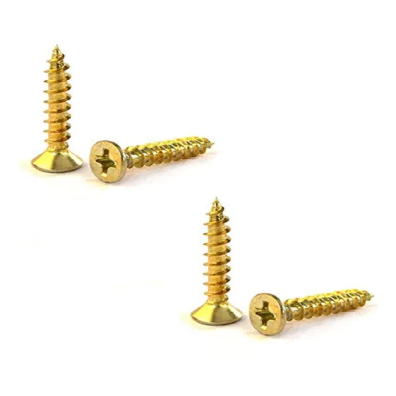 100 Parafusos Chip 3,5x16mm Cabeça Chata Bicromatizado Foto 1