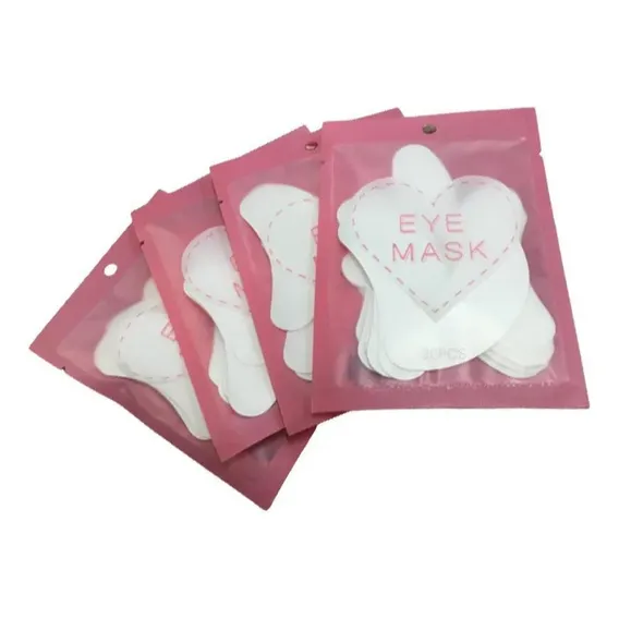 100 Pares Protetor Pálpebra Gel Alongamento CĂlios Patch Pad Foto 1