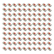 100 Pcs Botão Chave Toque Micro Botão Smd 2 Pinos 3x6x2,5mm Foto  mini 1