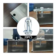 100 Pcs Parafuso De Expansão Porca De Chapa De Ferro 4x20mm Foto mini 4