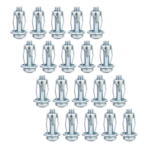 100 Pcs Parafuso De Expansão Porca De Chapa De Ferro 4x20mm Foto 1