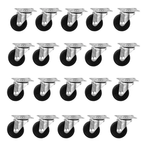 100 Pcs Rod铆zio Girat贸rio Roda Rodinha M贸veis Vaso 40mm 40kg Foto 1