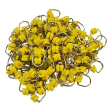 100 Peças De Gancho Rodizio Mini Com Rodinha Para Cortinas Foto mini  3