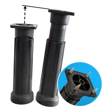 100 Pés Para Móveis Armário Cozinha 14 A 17cm + Parafusos Foto  mini 1