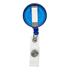 100 Porta Crachá Retrátil Roller Clip Branco Leitoso Foto mini  2