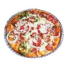 100 Prato De Aluminio Pizza 25cm - Mello Cor Cinza Liso Foto mini 4