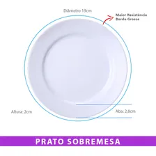 100 Pratos Sobremesa Evento Restaurante Porcelana Schmidt Foto mini  2